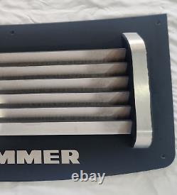 Hummer H3 Hood Vent Stainless Steel, Black & Machined, Custom Made, Heavy Duty