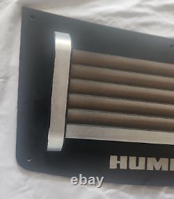 Hummer H3 Hood Vent Stainless Steel, Black & Machined, Custom Made, Heavy Duty