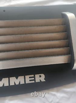 Hummer H3 Hood Vent Stainless Steel, Black & Machined, Custom Made, Heavy Duty