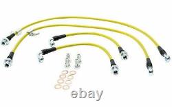 ISR (ISIS) Stainless Steel Braided Front & Rear BREMBO Brake Lines FOR 350Z Z33