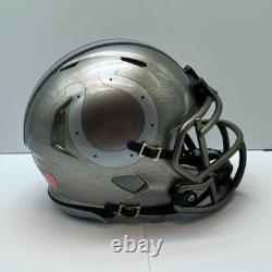 Indianapolis Colts CUSTOM Concept Stainless Steel Hydro-Dipped Mini FB Helmet