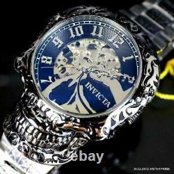 Invicta Artist Skull Automatic Skeletonized Stainless Steel 50mm Watch New