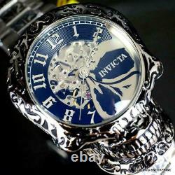 Invicta Artist Skull Automatic Skeletonized Stainless Steel 50mm Watch New