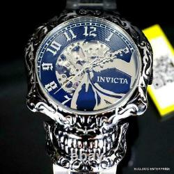 Invicta Artist Skull Automatic Skeletonized Stainless Steel 50mm Watch New