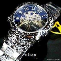 Invicta Artist Skull Automatic Skeletonized Stainless Steel 50mm Watch New