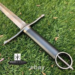 Irish Celtic Medieval Knight Warrior Arming Sword with Scabbard CUSTOM ENGRAVED
