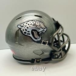 Jacksonville Jaguars CUSTOM Concept Stainless Steel Hydro-Dipped Mini FB Helmet