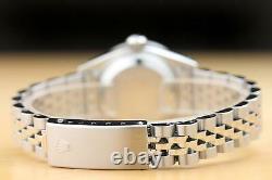 LADIES ROLEX DATEJUST 69174 FACTORY DIAL WATCH with 18K WHITE GOLD RUBY DIAMOND