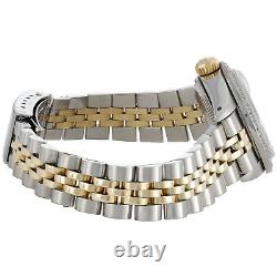Ladies 18K / Steel Rolex DateJust Jubilee 6917 Diamond Watch Champagne Dial 1 CT