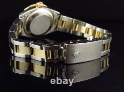 Ladies 18k/Stainless Steel 2 Tone Rolex Datejust Diamond Oyster Watch 2 Ct