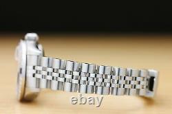 Ladies Rolex Datejust 18k Gold Sapphire Diamond & Steel Factory Dial Watch 69174