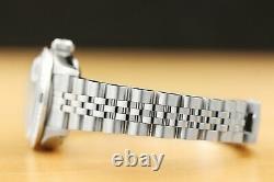 Ladies Rolex Datejust 18k White Gold Sapphire Diamond & Steel Quickset Watch