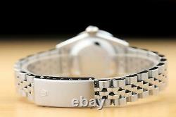 Ladies Rolex Datejust Factory Diamond Dial 18k White Gold Stainless Steel Watch