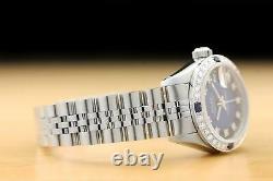 Ladies Rolex Datejust Factory Diamond Dial 18k White Gold Stainless Steel Watch