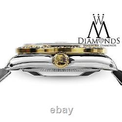 Ladies Rolex Stainless Steel & Gold 26mm Datejust Watch Purple Diamond Dial
