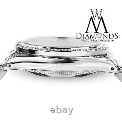 Ladies Steel Rolex Datejust 26mm White Mother Of Pearl Diamond SS Jubilee Watch