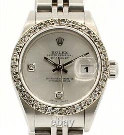 Ladies Vintage Rolex Oyster Perpetual Datejust Watch Stainless Steel 26mm