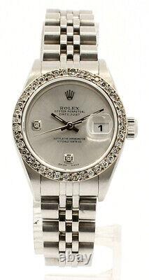 Ladies Vintage Rolex Oyster Perpetual Datejust Watch Stainless Steel 26mm