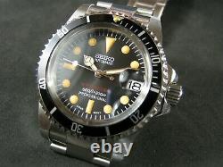 Latest Custom SEIKO SUB Red Auto Date NH35 Acrylic Water Proof Free Shipping