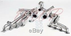 Long Tube Exhaust Headers Manifold & Y Pipe Kit System 99-06 Chevy/GMC Truck V8
