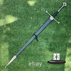 Lord of the Rings Anduril Aragorn Strider Ranger Sword with Scab CUSTOM ENGRAVED