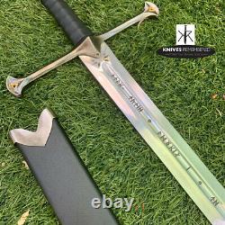 Lord of the Rings Anduril Aragorn Strider Ranger Sword with Scab CUSTOM ENGRAVED