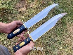 Lot of 2 Iron Mistress Bowie Knife Custom Handmade Stainless steel Bowie knife