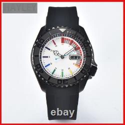 Luminous Watch Movement Custom Logo Dial Stainless Steel Pointer Glass Case 41mm
