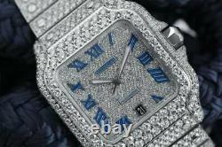 Luxury Watch, VVS Moissanite Wrist Watch Stainless Steel