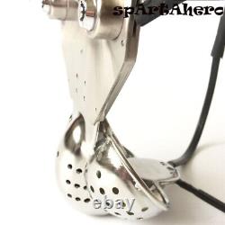 Male Stainless Steel Chastity Cage Outdoor Wear Chastity Belt Device Lock Cage