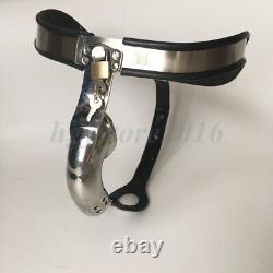 Male Stainless Steel Curved Chastity Belt Chastity CageT-type Panties BDSM Loyal