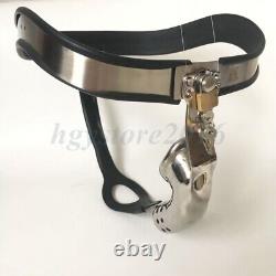 Male Stainless Steel Curved Chastity Belt Chastity CageT-type Panties BDSM Loyal