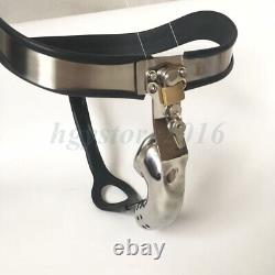 Male Stainless Steel Curved Chastity Belt Chastity CageT-type Panties BDSM Loyal