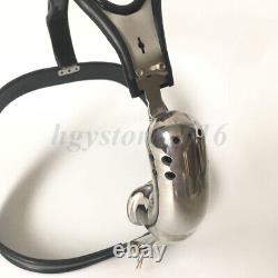 Male Stainless Steel Curved Chastity Belt Chastity CageT-type Panties BDSM Loyal