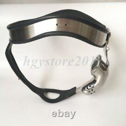 Male Stainless Steel Curved Chastity Belt Chastity CageT-type Panties BDSM Loyal