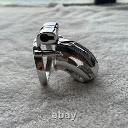 Male Stainless Steel Custom Chastity Cage Device Ring Lock