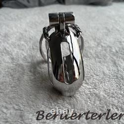 Male Stainless Steel Custom Chastity Cage Device Ring Lock