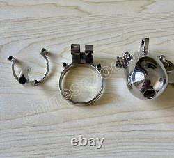 Male Stainless Steel Custom Chastity Cage Device Ring Lock