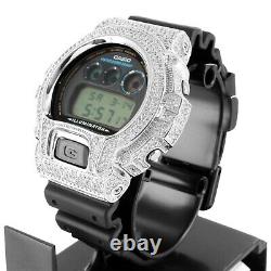 Men's G-Shock DW6900 White Custom Bezel Silicone Band Designer Watch