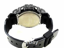 Men's New 3230 Authentic Real Casio G Shock+Custom Black Diamond Simulate Watch