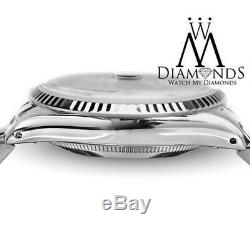Men's Rolex 36mm 18K & SS Datejust Tahitian MOP Mother of Pearl Diamond Watch
