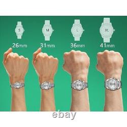 Men's Rolex Watch 36mm Datejust Black Color Diamond Accent Dial & Fluted Bezel