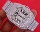 Mens Custom Cartier Santos 100 XL Watch with 22 Ct Diamonds Iced Out VIDEO DEAL