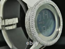 Mens Custom Full Case Digital Red I-Gucci Ya114214 Genuine Diamond Watch 9 CT