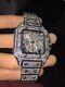 Mens Custom Fully Ice out Bling Icy Watch Iced AAA Cz Quality Stainless Steel
