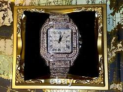 Mens Custom Fully Ice out Sport Iced Cz VVS Quality Stainless Steel Fully Bling