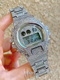 Mens Custom Fully Icy Iced Cz VVS Quality Stainless Steel Fully Bling