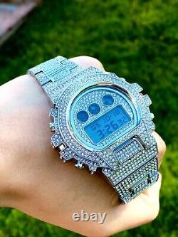 Mens Custom Fully Icy Iced Cz VVS Quality Stainless Steel Fully Bling