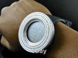 Mens Custom Jojino/Joe Rodeo White Stainless Steel 53mm Simulated Diamond Watch