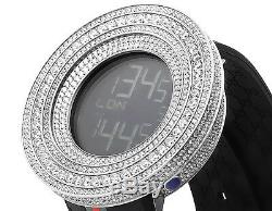 Mens Custom White Stainless Steel Jojino/Joe Rodeo Lab Designer Diamond Watch
